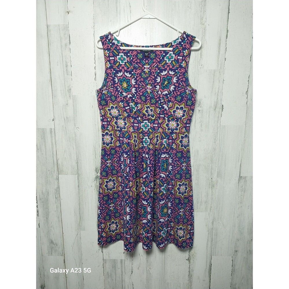 Land's End Sleeveless Faux Wrap Dress Size M/P